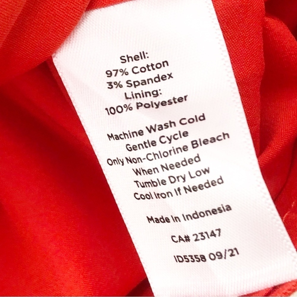 Talbots Tossed Flowers Canvas A-Line Skirt Bright Colorful Pink Orange 8 PETITE - Picture 6 of 13
